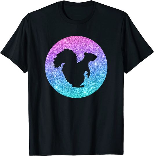 T-shirt para Homem e Mulher com Estampa de Esquilo