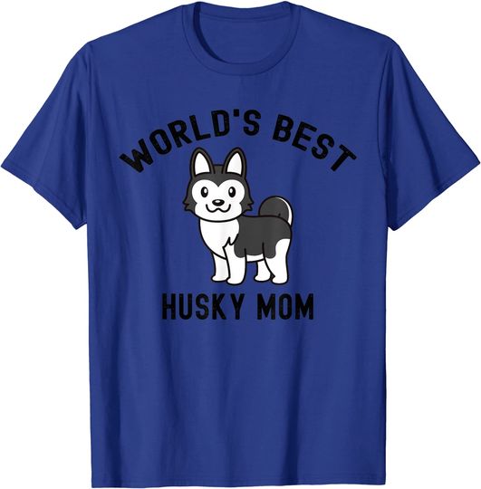 Discover T-shirt para Homem e Mulher World's Best Husky Mom
