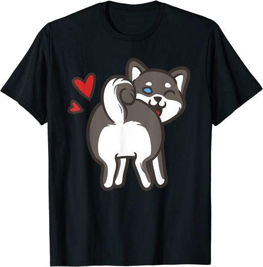 Discover T-shirt para Homem e Mulher com Cão Husky Fofinho