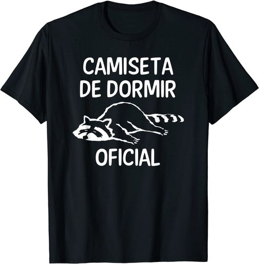 Discover T-shirt de Dormir Oficial Guaxinim para Homem e Mulher
