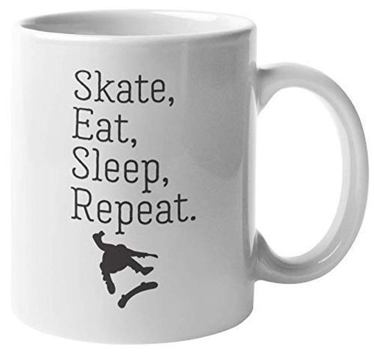 Discover Caneca de Cerâmica Clássica Skate Eat Sleep Repeat