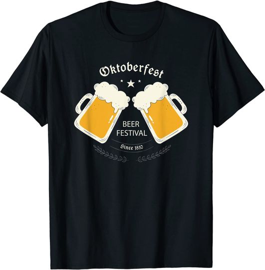 Discover T-shirt para Homem e Mulher Festival de Cerveja Oktoberfest