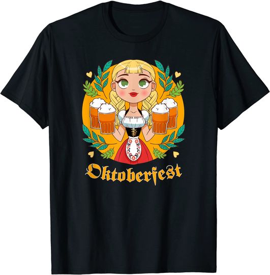 Discover T-shirt para Homem e Mulher Festival de Oktoberfest