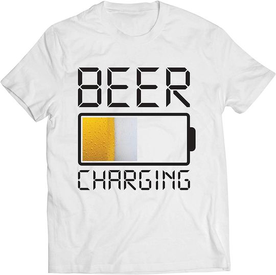 T-shirt para Homem e Mulher Beer Charging