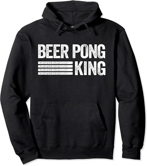 Discover Hoodie Unissexo Divertido Beer Pong King