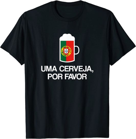 Discover T-shirt Unissexo Uma Cerveja Por Favor Festival de Cerveja Oktoberfest em Portugal