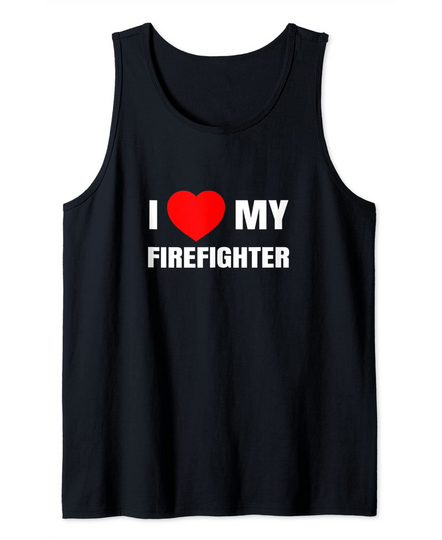 Discover Camisola Unissexo sem Mangas I Love Firefighter