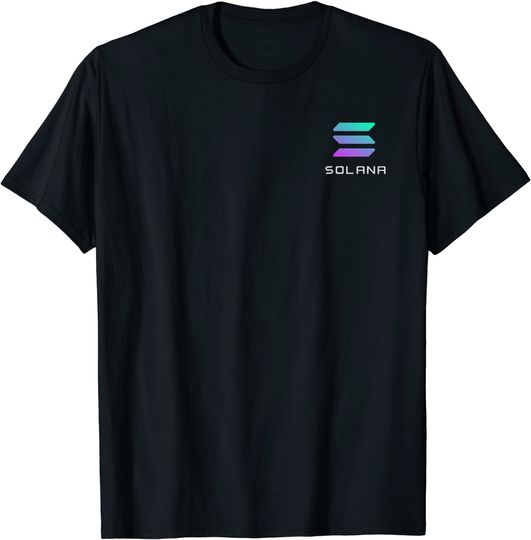 Discover T-shirt para Homem e Mulher Criptomoneda Solana