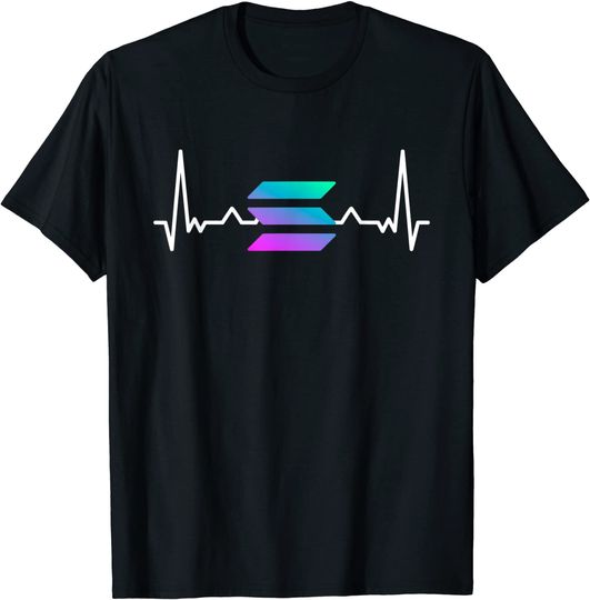 Discover T-shirt para Homem e Mulher Batimento de Coração com Solana