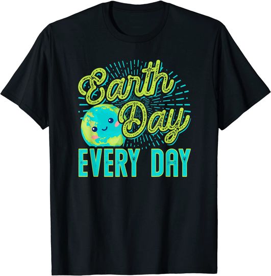Discover T-Shirt Unissexo Manga Curta Terra Earth Day Every Day