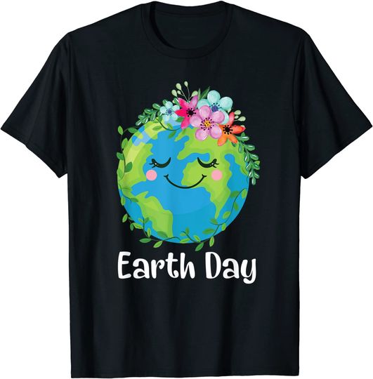 Discover T-Shirt Unissexo Manga Curta Terra Verde Earth Day