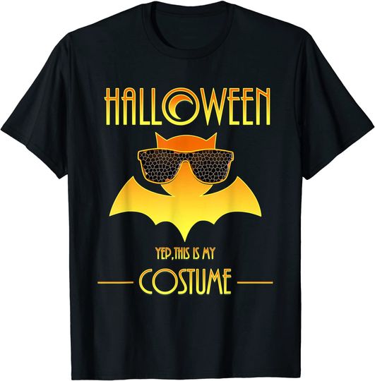 Discover T-shirt para Homem e Mulher Divertido Halloween Morcego