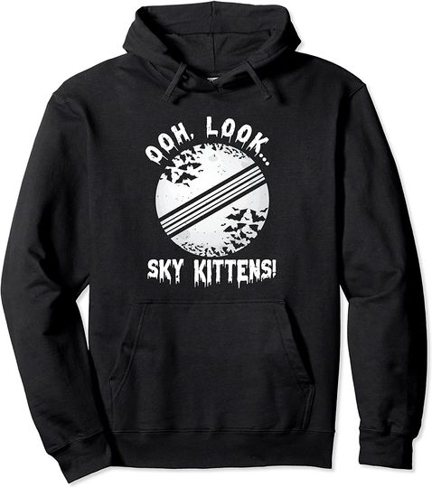 Discover Hoodie Unissexo Oh Look Sky Kittens com Morcegos