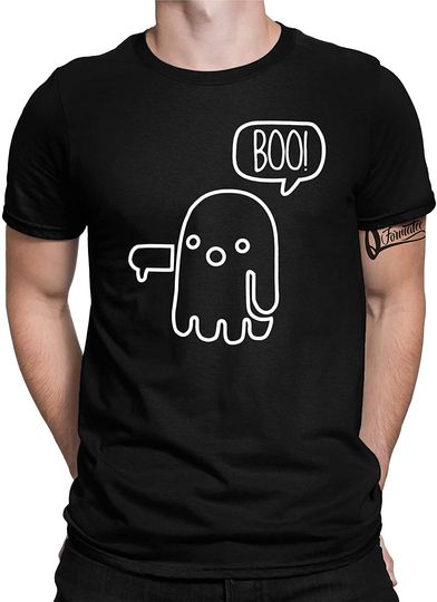 T-shirt para Homem e Mulher Fantasma Boo para Halloween
