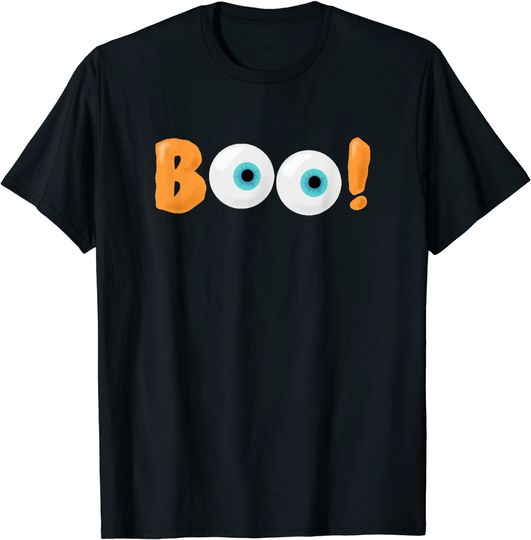 Discover T-shirt para Homem e Mulher Divertido Boo Halloween