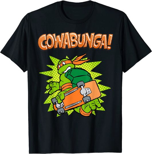 Discover T-Shirt Unissexo Manga Curta Tartarugas Ninjas Skate