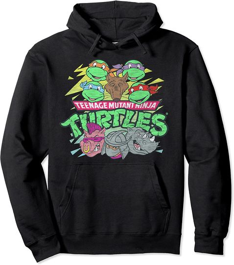 Discover Hoodie Unissexo Estilo Retrô Tartarugas Ninjas