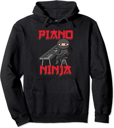 Discover Hoodie Unissexo Ninja Piano