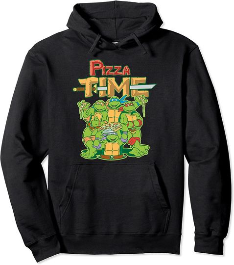 Discover Hoodie Unissexo Ninja Tartaruga Pizza Time