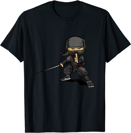 Discover T-Shirt Unissexo Manga Curta Ninja Dança de Espada
