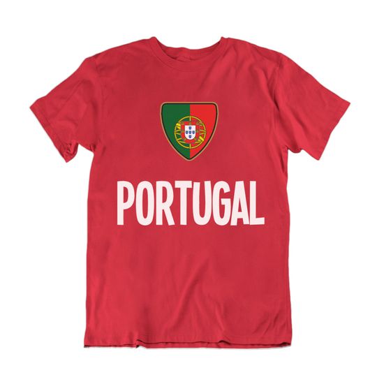 Discover T-shirt para Homem e Mulher Portugal com Bandeira