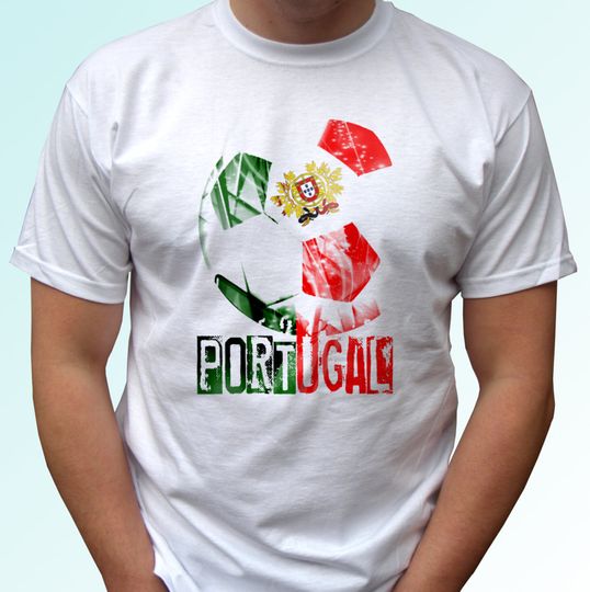 Discover T-shirt para Homem e Mulher com Futebol de Portugal