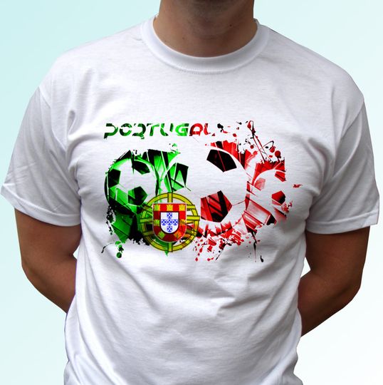 Discover T-shirt para Homem e Mulher com Estampa de Futebol de Portugal