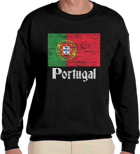 Discover Suéter Unissexo com Bandeira de Portugal