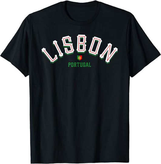 Discover T-shirt para Homem e Mulher Lisbon Portugal Presente de Viagem