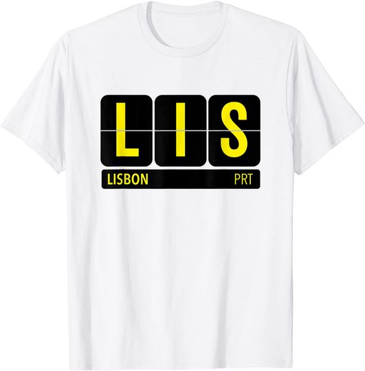 Discover T-shirt para Homem e Mulher com Lisboa de Portugal
