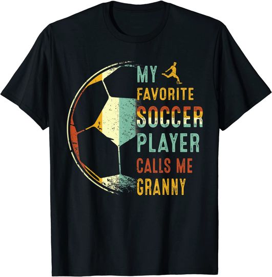 Discover T-Shirt Camiseta Unissexo Manga Curta Vintage Jogador de Futebol