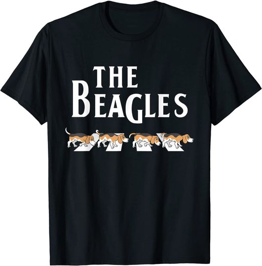 Discover T-shirt para Homem e Mulher Divertido com The Beagles