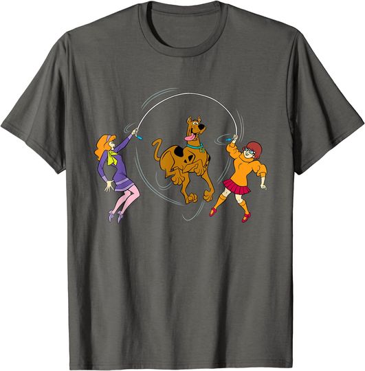 Discover T-shirt para Homem e Mulher Scooby-Doo Jump Rope