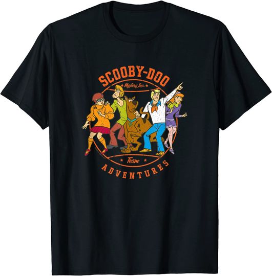 Discover T-shirt para Homem e Mulher Scooby-Doo Team Adventures