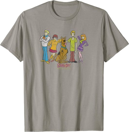 Discover T-shirt para Homem e Mulher Scooby-Doo Gang