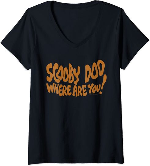 Discover T-shirt para Mulher Scooby Doo Where Are You Decote em V