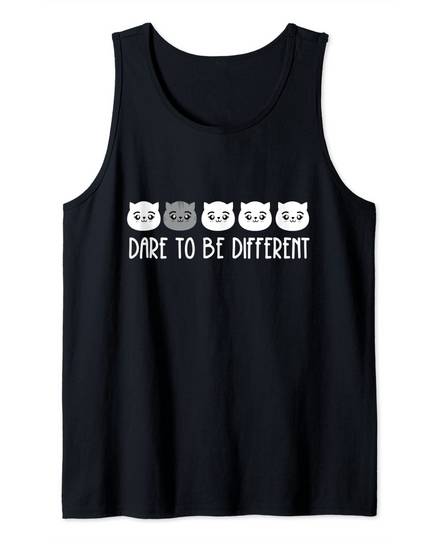 Discover Camisola sem Mangas Unissexo Gato Dare To Be Different