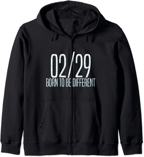 Discover Hoodie com Fecho-éclair Unissexo 2/29 Born To Be Different