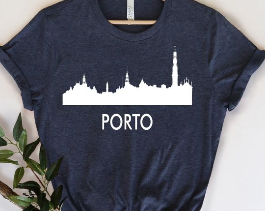 Discover T-shirt para Homem e Mulher Porto Cidade de Portugal