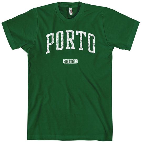 Discover T-shirt Unissexo de Mangas Curtas Porto Portugal
