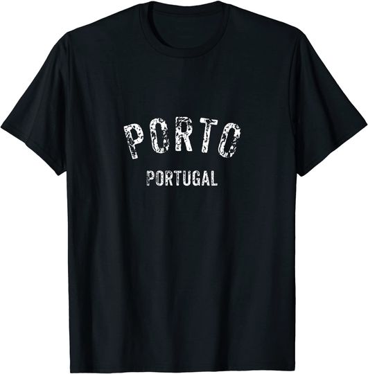 Discover T-shirt para Homem e Mulher com Estampa de Porto Portugal