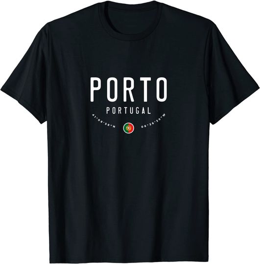 Discover T-shirt para Homem e Mulher Porto Portugal