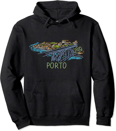 Discover Hoodie Unissexo Porto Cidade de Portugal