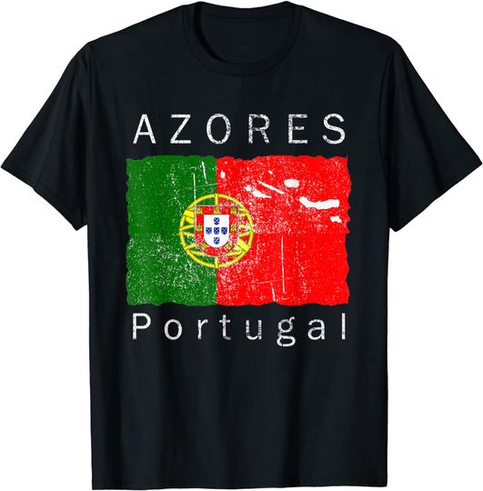Discover T-shirt Unissexo Açores com Bandeira de Portugal