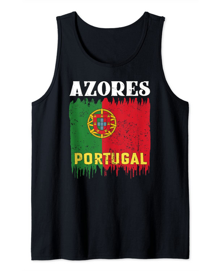 Discover Camisola sem Mangas Unissexo Açores com Bandeira de Portugal