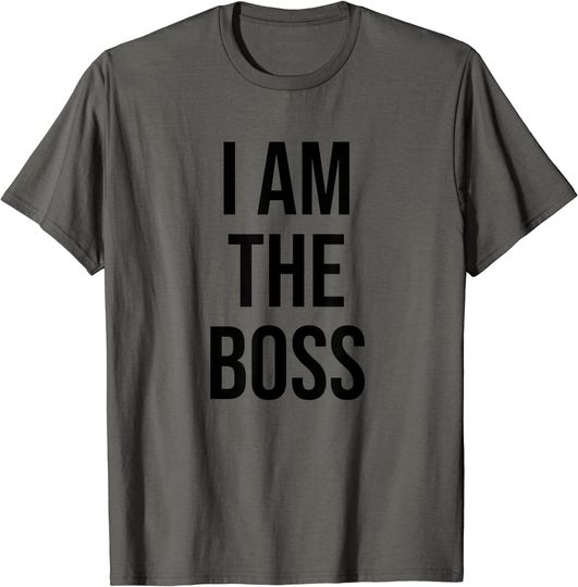 Discover T-shirt para Homem e Mulher Divertido I’m The Boss