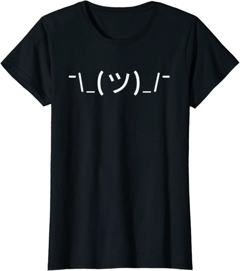 Discover T-shirt para Homem e Mulher Shrug Emoji Meme Shruggy