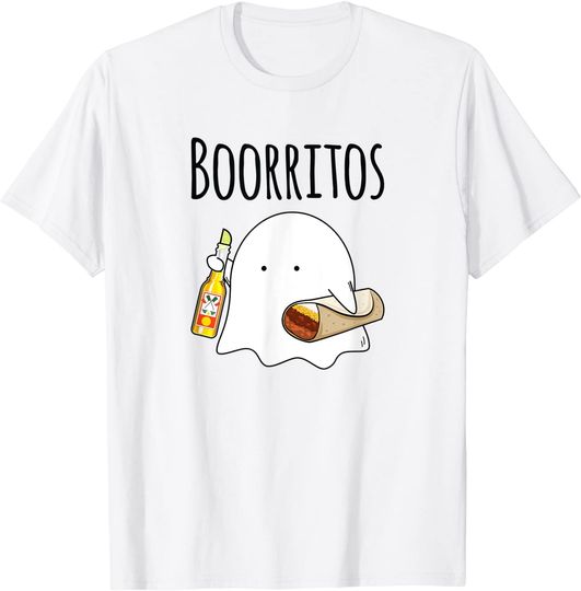 Discover T-shirt para Homem e Mulher Sarcastic Boorritos Halloween
