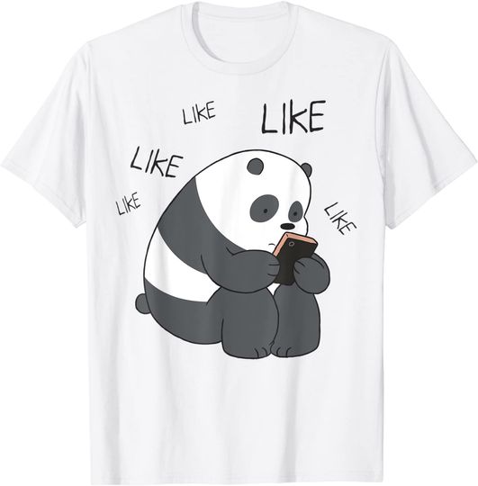 Discover T-Shirt Unissexo Manga Curta Panda Like