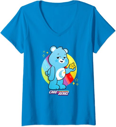 Discover T-shirt de Mulher com Decote Em V Urso E Estrela
